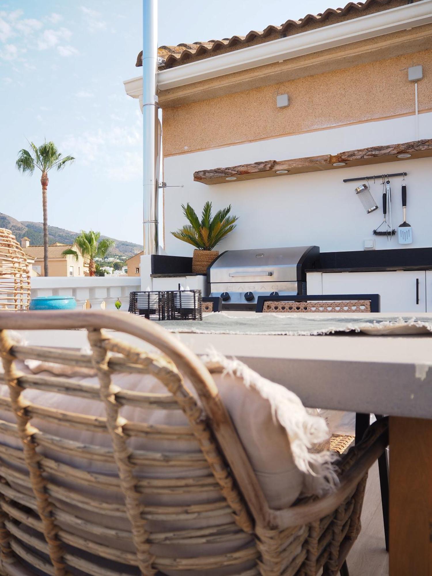 Casa Naru Albir, Duplex Appartement Met Ruim Terras En Buitenkeuken El Albir Kültér fotó