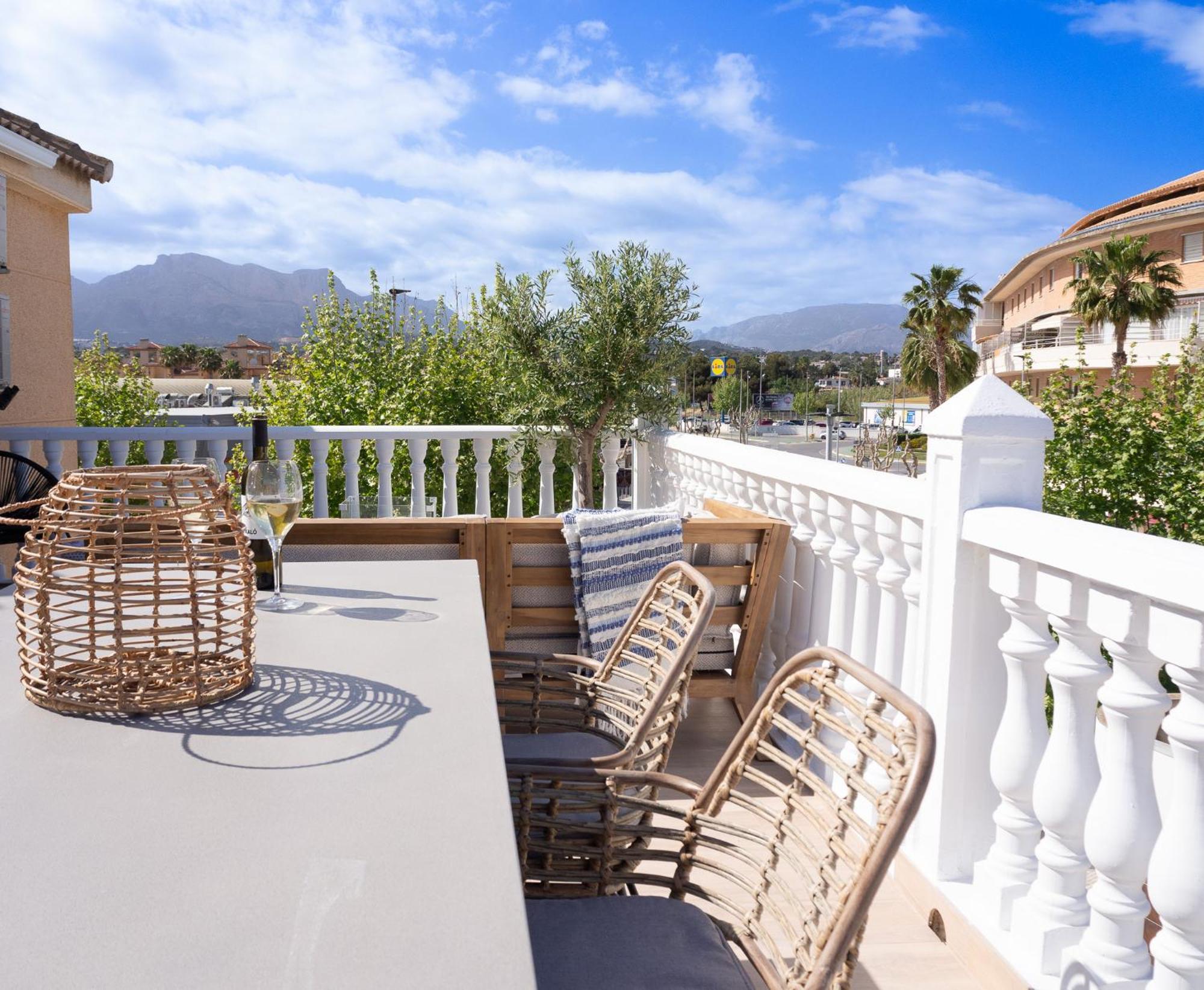 Casa Naru Albir, Duplex Appartement Met Ruim Terras En Buitenkeuken El Albir Kültér fotó